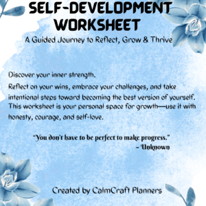 The Inner Bloom Journal — A Self-Development Worksheet